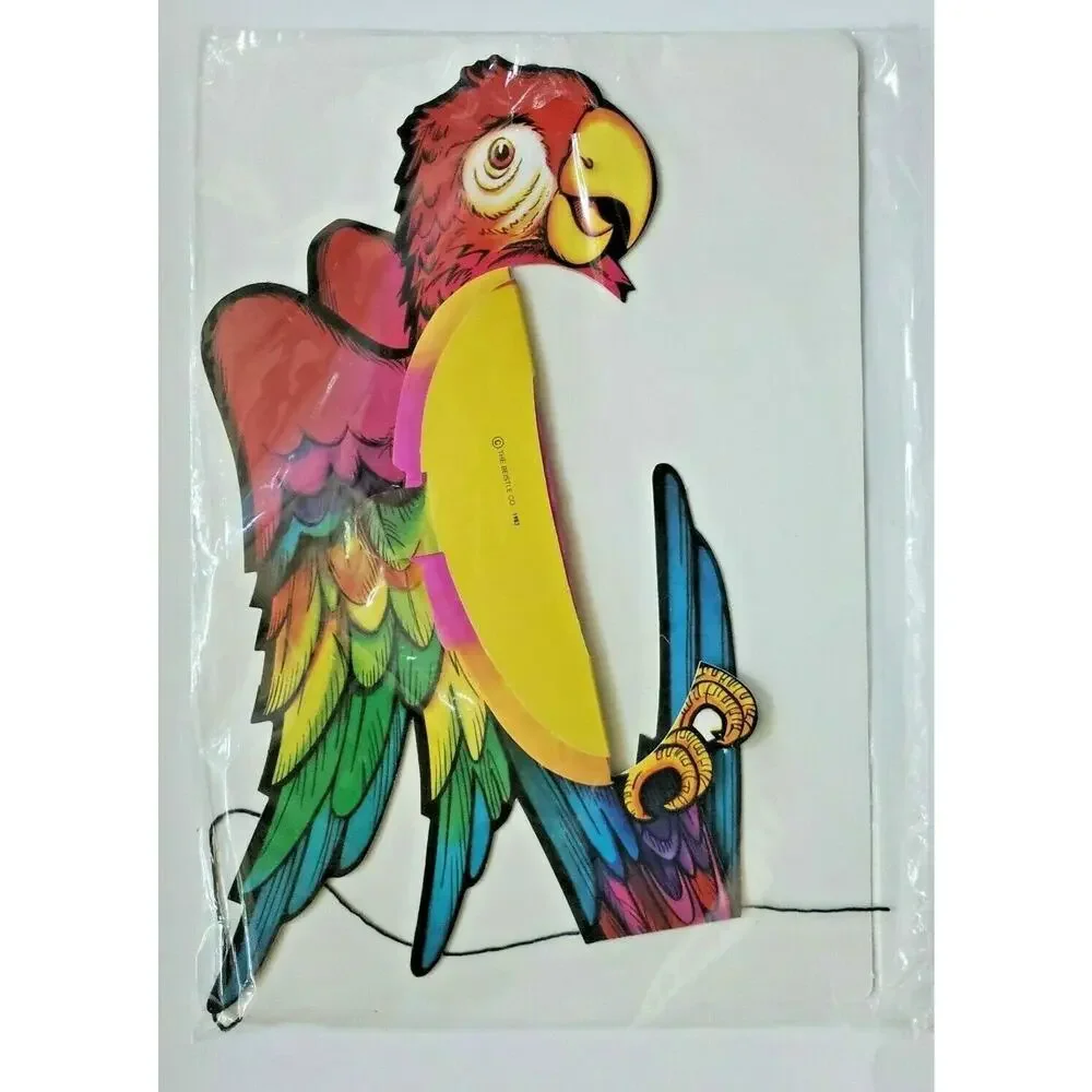 1983 Beistle Parot Art Tissue Decoration 17